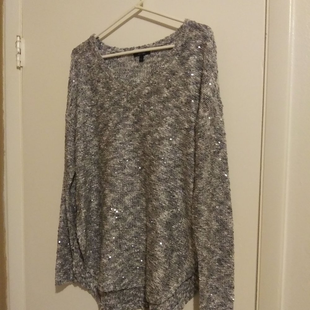Silver sequined tunic